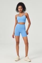 Women's V-Neck Double-Strap Sports Bra