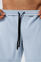 Men's Solid Quick-Dry Breathable Drawstring Sports Shorts