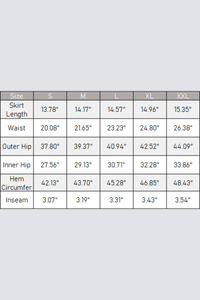 Women's A-Line Anti-Chafing Quick-Dry Nude Sports Skirt