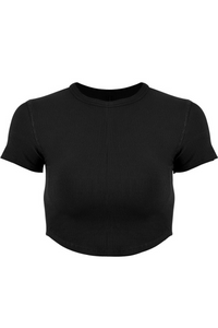 Sleek-Fit Running Crop Tee