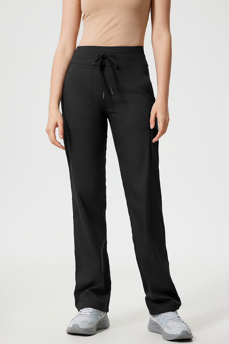 Women Straight Loose Quick Dry Breathable Commuter Running Sports Casual Fitness Yoga Pants