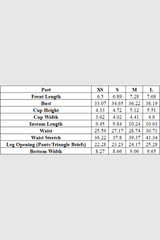 Women's Halter Triangle Cup Printed Bikini Set