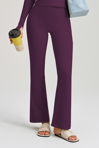 High-waist, seamless fitness pants