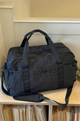 Fashionable Plaid Portable Carry-On Travel Duffel Bag