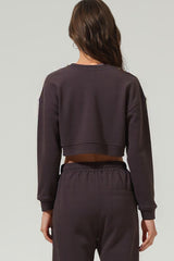 Women's crop top cropped crewneck sweatshirt