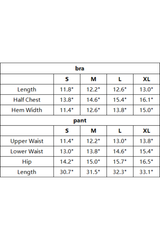 Women's Seamless Triangle Cup Bra&No Front Seam Legings Set