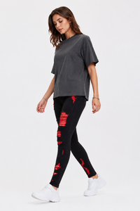 Women's Unique High Waist Distressed Skinny Jeans