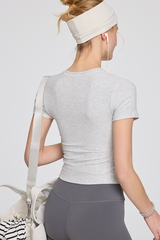 Ribbed Slim Racer-Tee