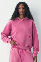 Women's Fall Fleece Heavyweight Washed Drop Shoulder Hoodie