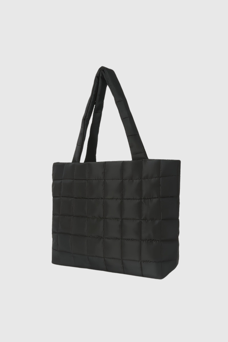 Women's Large Capacity Grid Sports Leisure Tote Bag