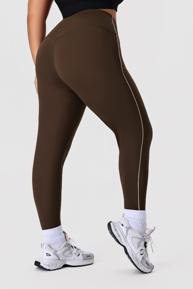 Plus Size Women's Color-Block Butt-Lifting Yoga Leggings