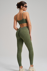 Seamless Peach Butt Yoga Pants Set