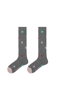 Women's Y2K Preppy Argyle Knee-High Warm Winter Socks