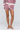 Women's Fall Fleece Stripe Color Block Drawstring Shorts