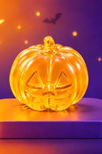 Halloween TPR Pumpkin Transparent Gift Squishy Toy