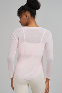 Mesh fitness sport long-sleeved garment