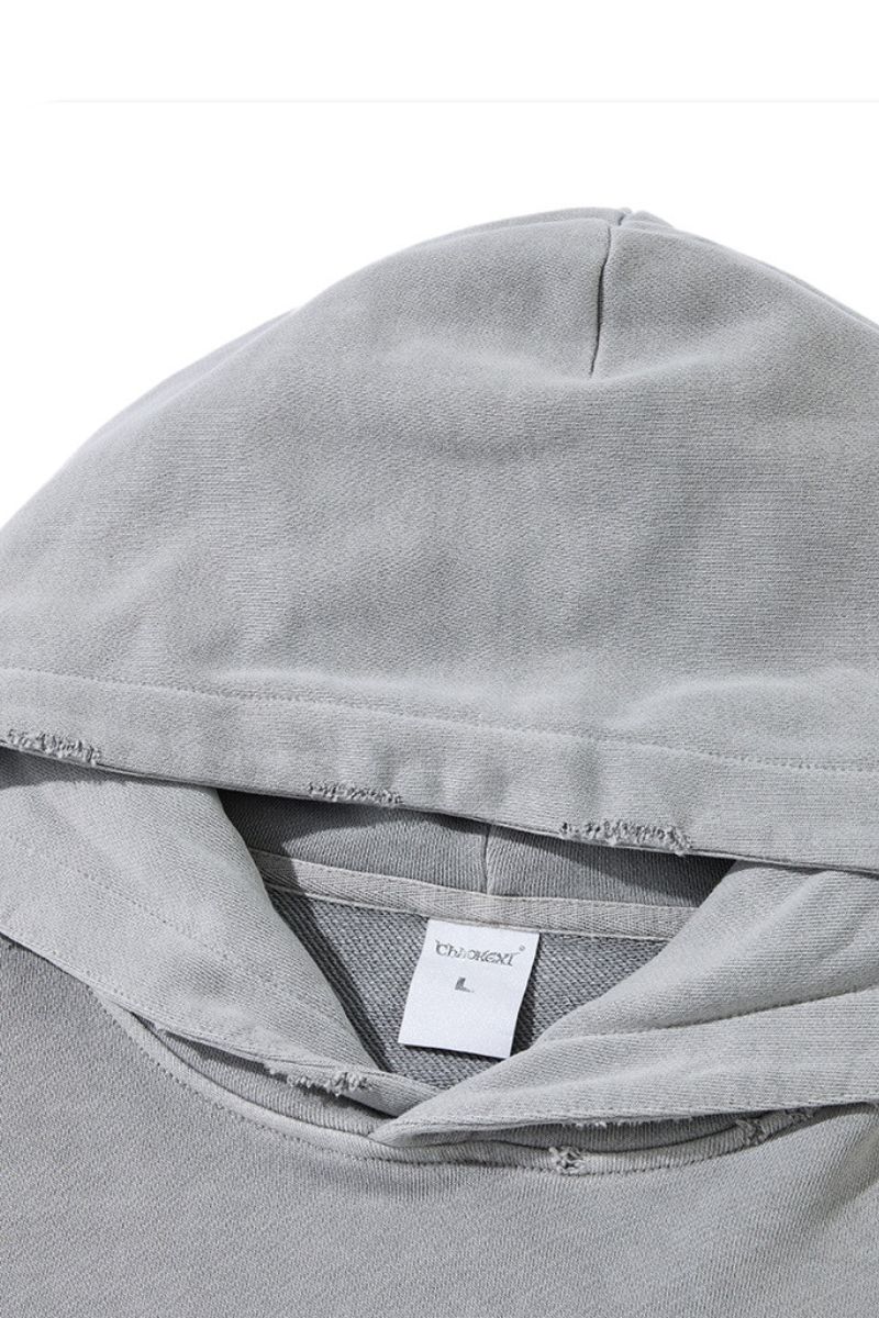 Retro, solid-colored, hoodie