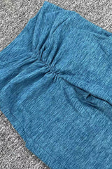 Women Pleated Skinny Hip V Waist Side Pockets No Embarrassment Line Fitness Exercise Yoga Pants