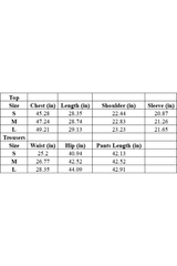 100% cotton shirt and long pants set