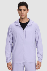 Men's Lightweight Water-Resistant Sports Hooded Jacket