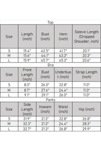 Women's 3-piece Sets:Off The Shoulder Top& Bra & Leggings
