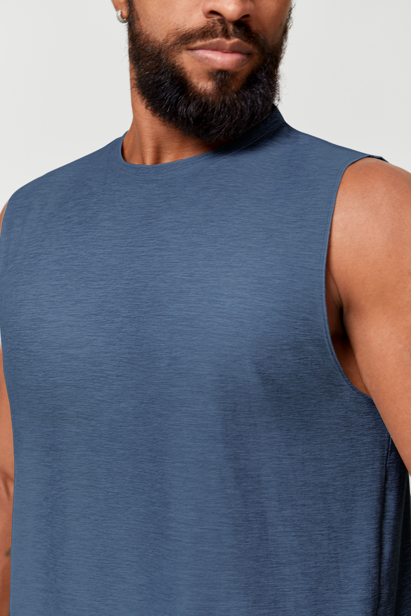Men's Round-Neck Loose Fit Sports Tank Top