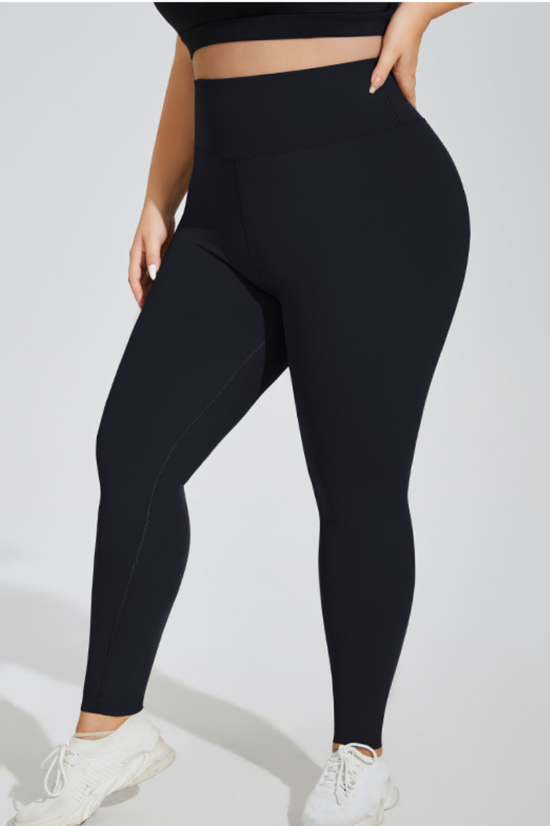 Plus Size Women's Fleece Lined Butt Lifting Yoga Leggings