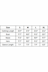 Women's Back Panel Stitched Raglan Sleevee Slim Fit Tee