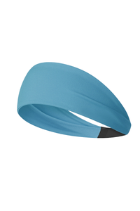 Women's exercise sweat-absorbing headband.