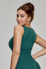 Plus-Size Women's High-Strength Zip-Up Sports Bra