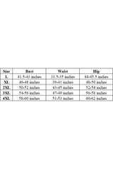 Plus Size Women's Pleated Drawstring Solid Bikini