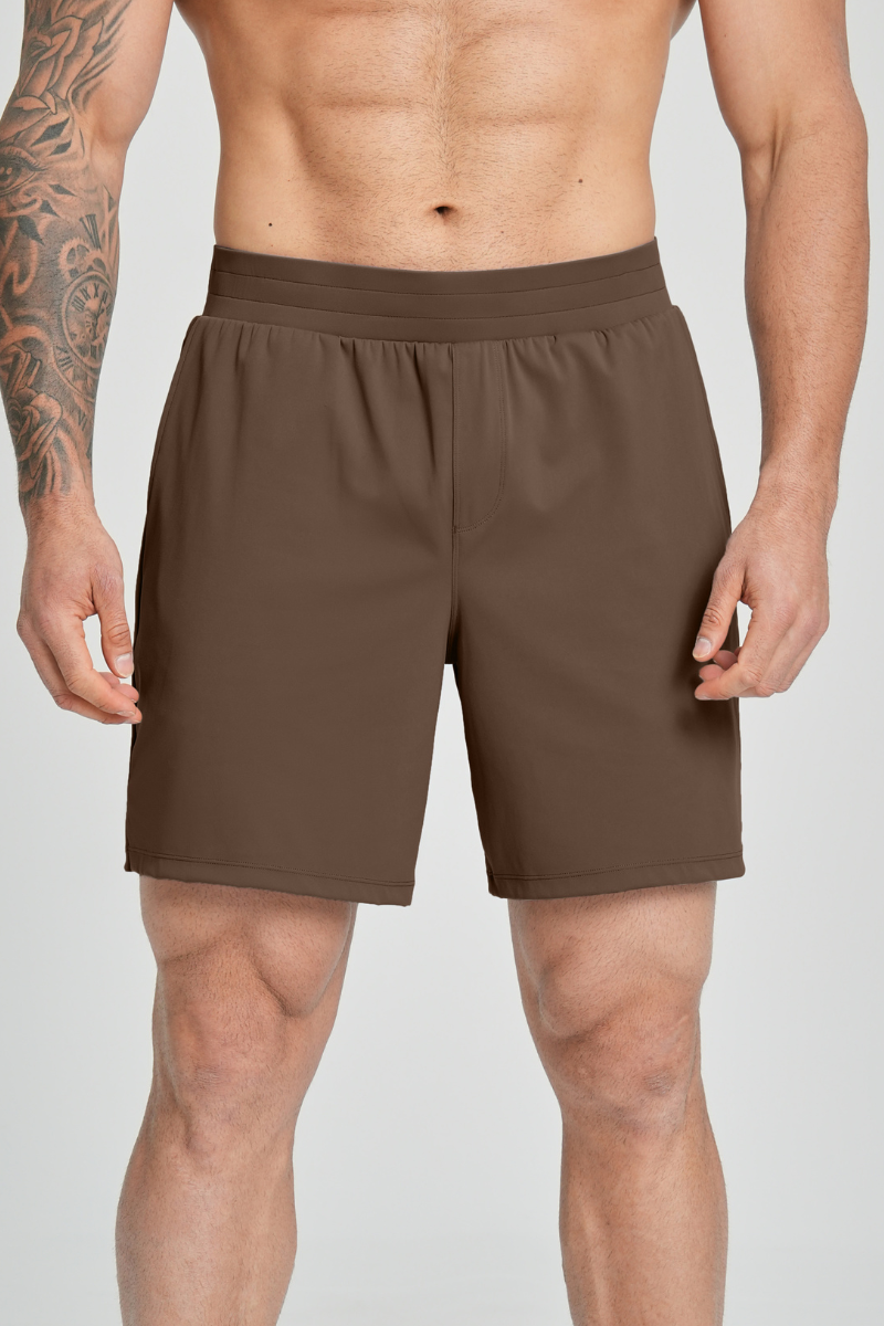Men's Brushed Side Pocket Casual Sport Shorts