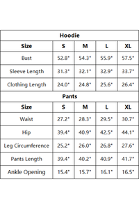 Unisex Fall Set:Relaxed Fleece Hoodie And Sweatpants