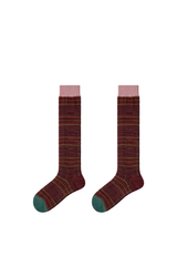 Women's Preppy Y2K  Retro Multicolor Striped Warm Knee-High Socks