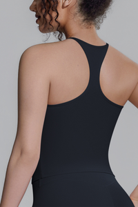 Women's Athletic Halterneck Racerback Sports Tank Top