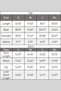 Women's Tennis Sets:Polo Collar Cropped Tee & Skirt
