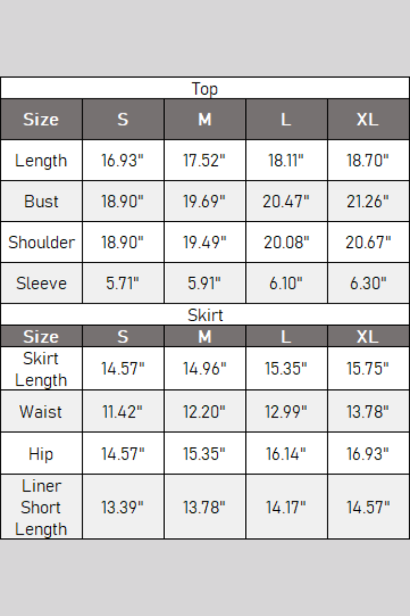Women's Tennis Sets:Polo Collar Cropped Tee & Skirt