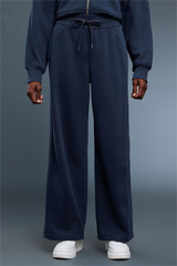 Women's fleece-lined loose casual pants