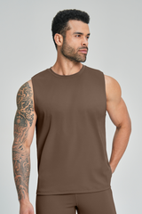 Men's Brushed Round-Neck Casual Sports Tank Top