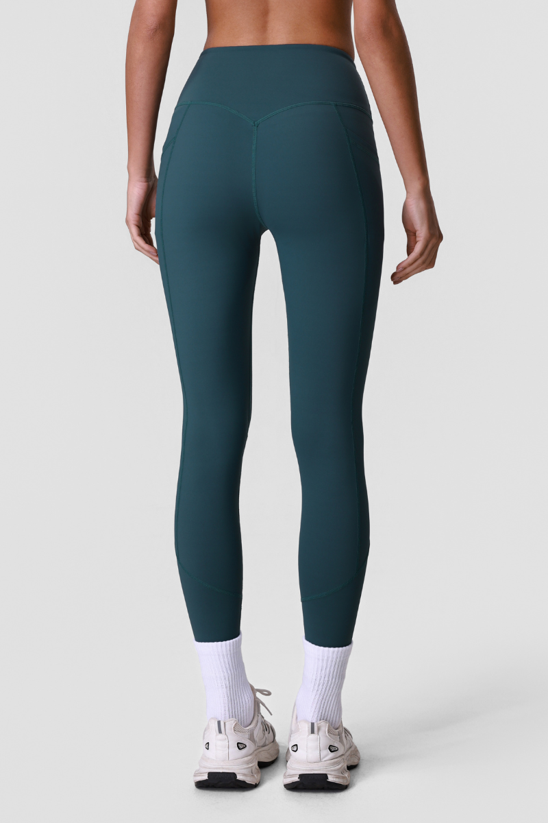 Women's Sports Side Pocket Hip-Lifting Solid Yoga Leggings