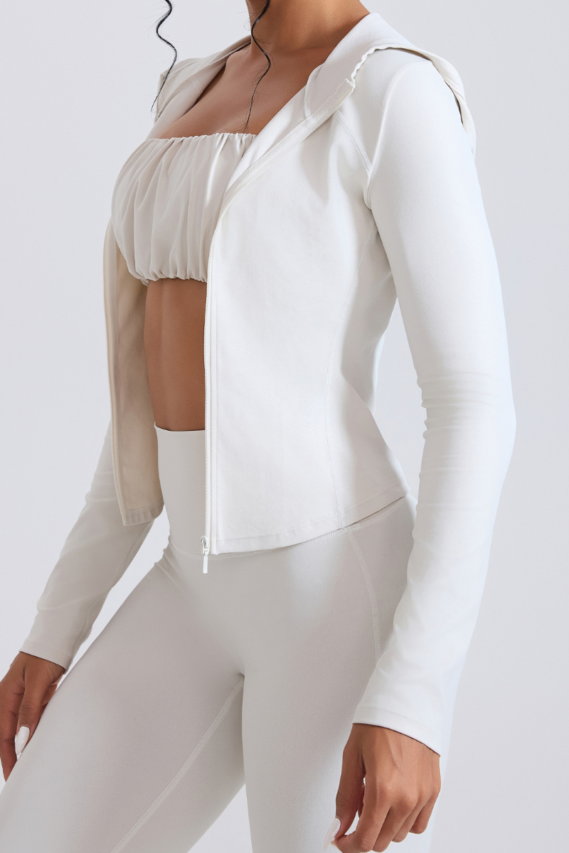 Women’s hooded sports jacket.