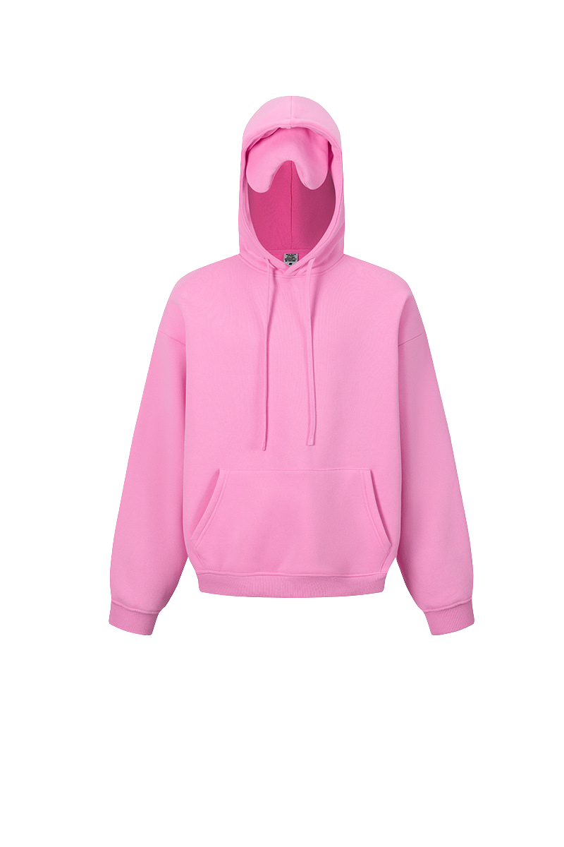 Men's cropped loose-fitting  hoodie