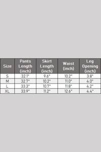 Women's Athletic Crossover Waist 2-in-1 Pleated Yoga Skirt Leggings