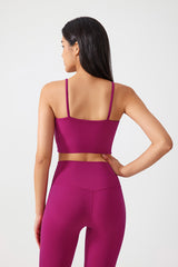 Women Gathering Anti-Shock One Cup Back Fitness Yoga Exercise Camisole Top
