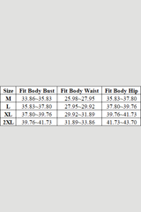 Women's One Piece Suit - Wide Strap U-Neck Leaf Print Plus