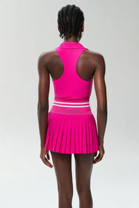 Sports & Fitness V-neck quick-drying tennis skirt two-piece set