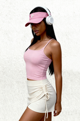 Women's medium strength fixed chest pad yoga fitness bra