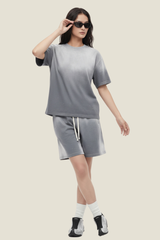 Unisex Splatter Tie-Dye Tee - Washed Vintage Streetwear Set