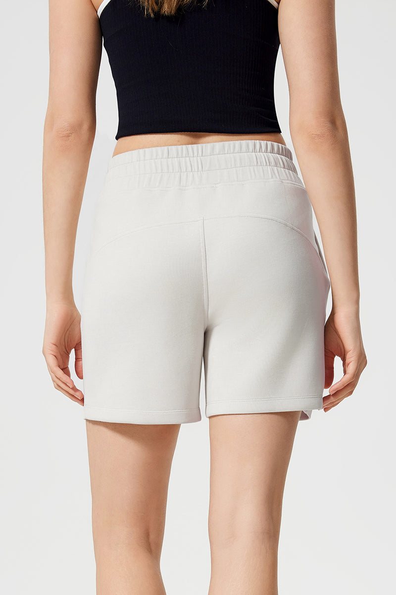 Women Loose Elastic Waist Moisture Wicking Commuter Fitness Running Sports Casual Yoga Shorts