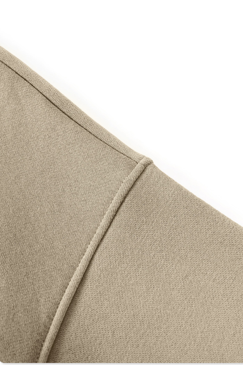 Loose fleece-lined thick round-neck sweatshirt